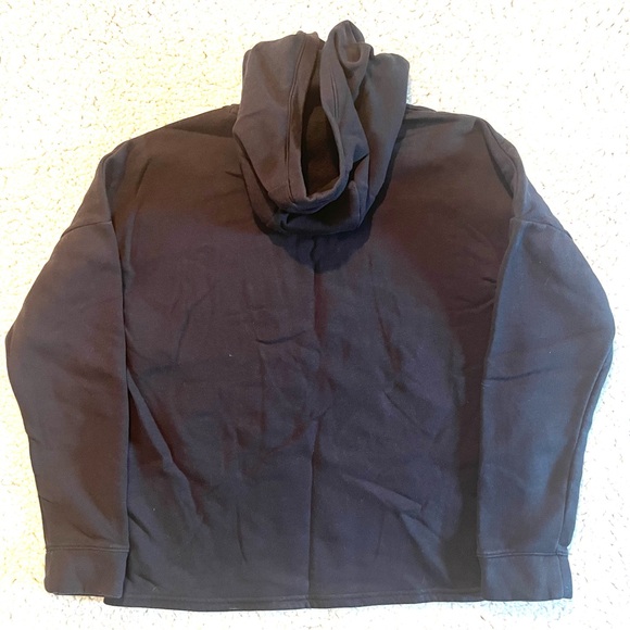 UNDER ARMOUR Oversized Hoodie Sweatshirt in Black with Gold Logo - Medium - Picture 4 of 8